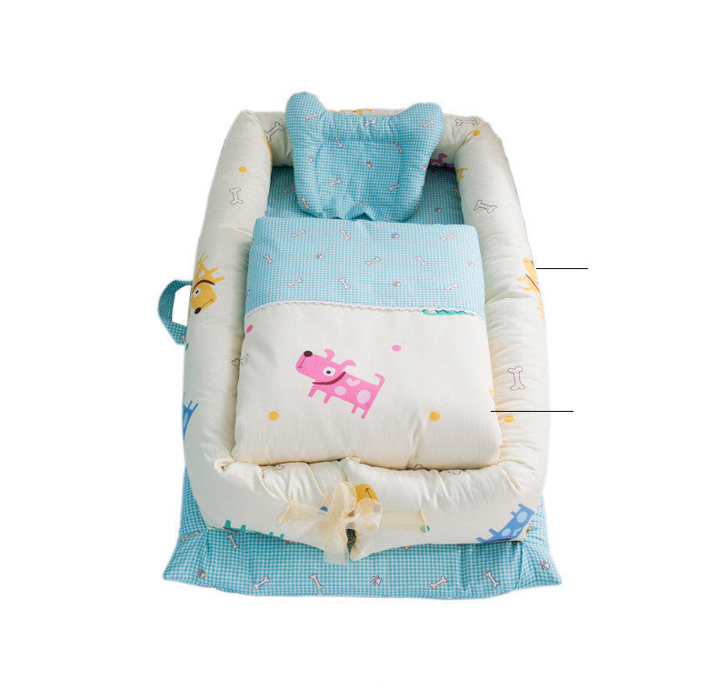 Crib Anti-pressure Newborn Foldable Portable Crib