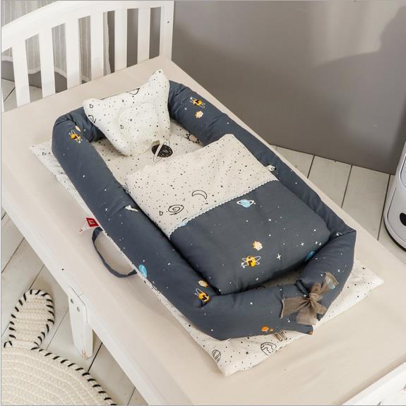 Crib Anti-pressure Newborn Foldable Portable Crib