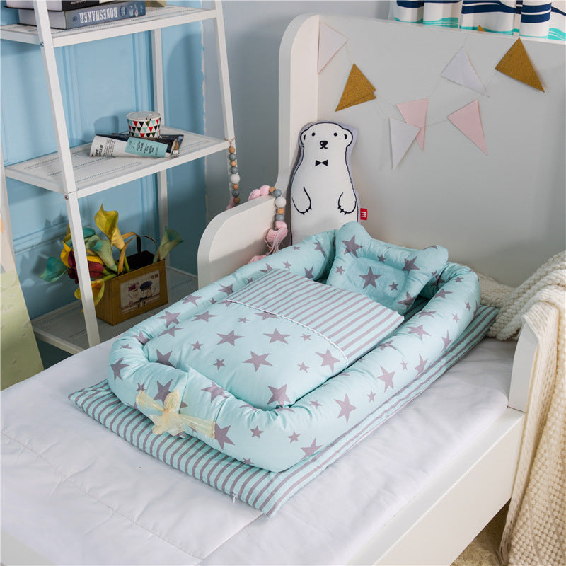 Crib Anti-pressure Newborn Foldable Portable Crib