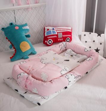 Crib Anti-pressure Newborn Foldable Portable Crib