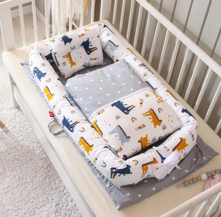 Crib Anti-pressure Newborn Foldable Portable Crib