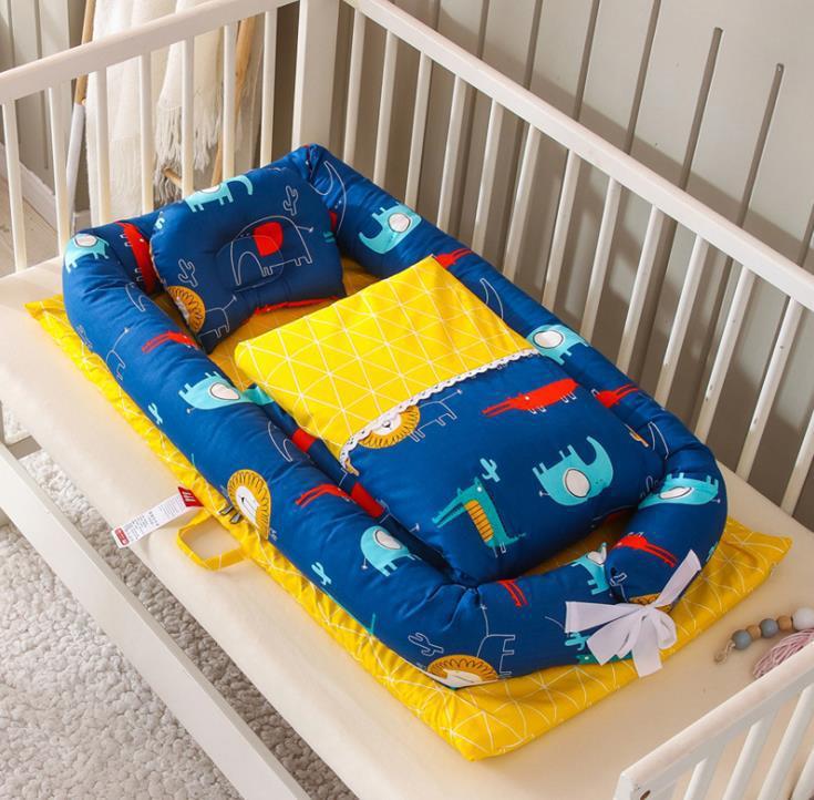 Crib Anti-pressure Newborn Foldable Portable Crib