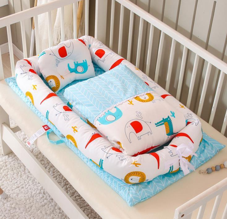 Crib Anti-pressure Newborn Foldable Portable Crib