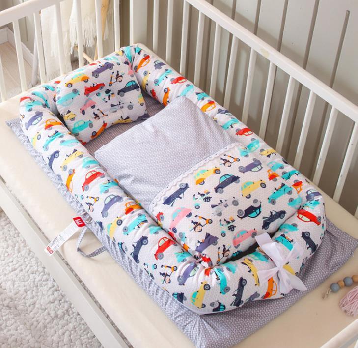 Crib Anti-pressure Newborn Foldable Portable Crib