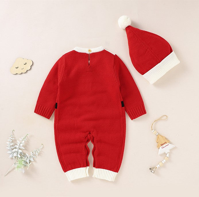 Baby Christmas Knitted Jumpsuit