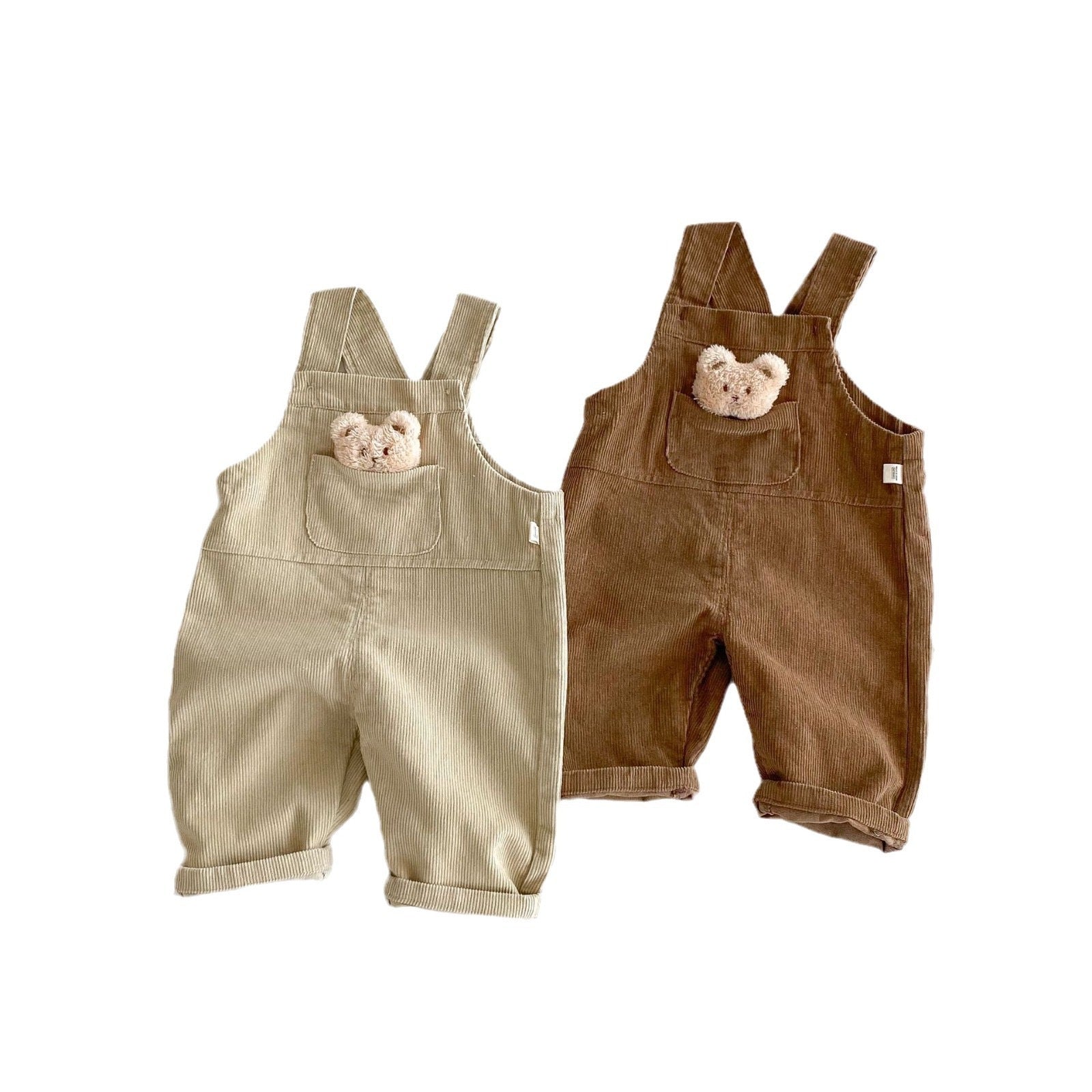 Boys' Fashion Casual Children Bear Overalls