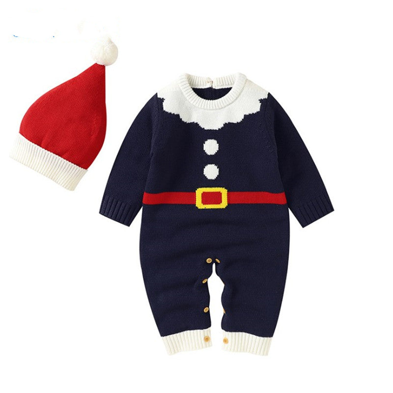Baby Christmas Knitted Jumpsuit