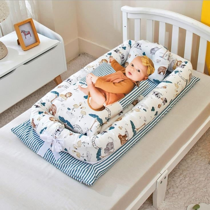 Crib Anti-pressure Newborn Foldable Portable Crib