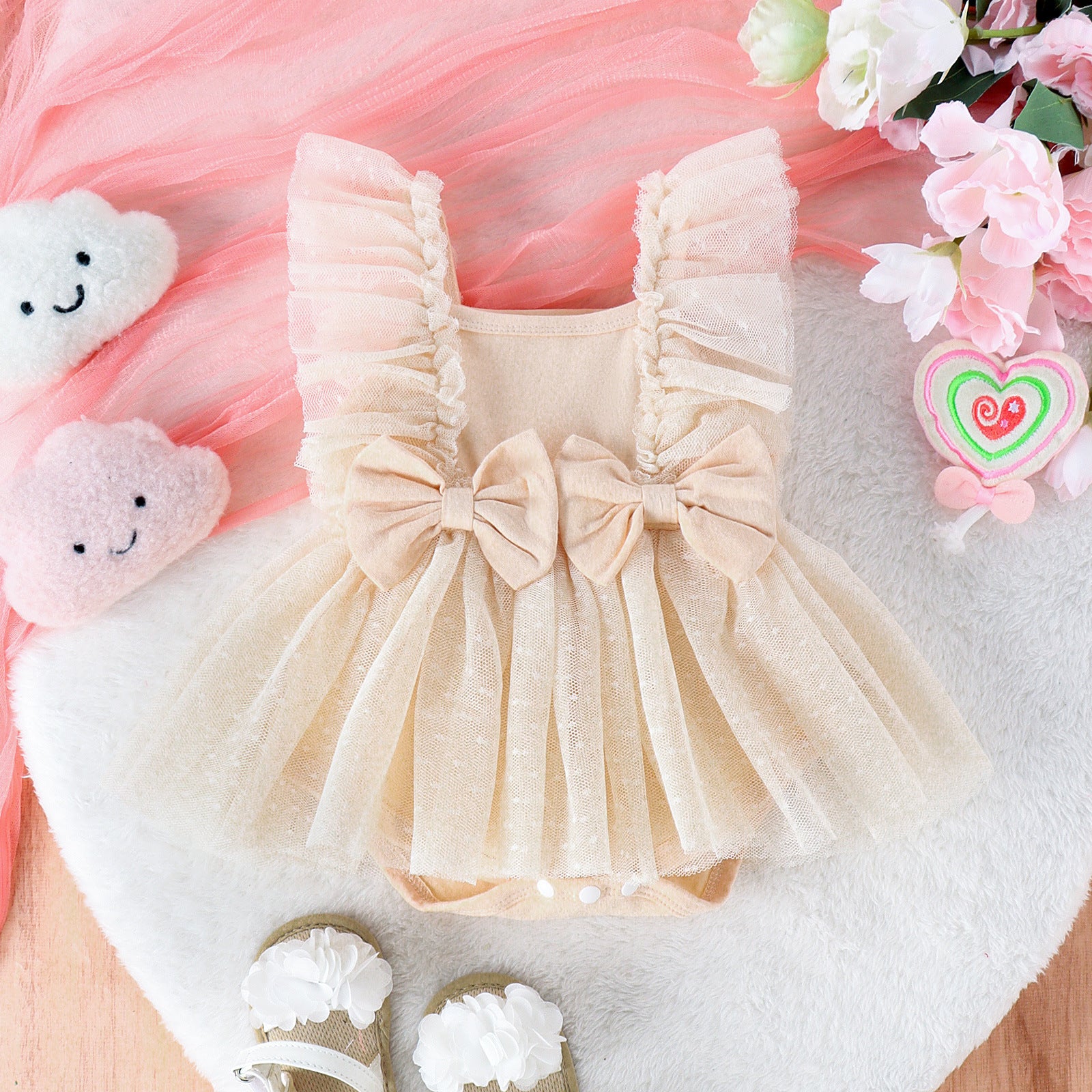 Jumpsuit Baby Net Skirt Princess Poris Dress Baby Skirt