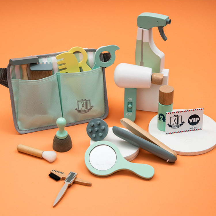 Wooden Barber Toy Set